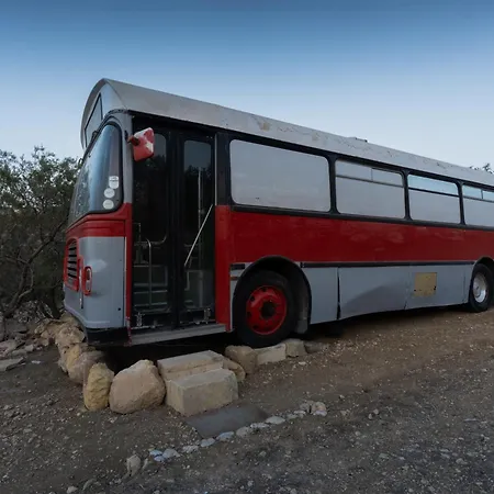 Kemping Unique Bus With Stunning Views In Ramla Bay By 360 Estates