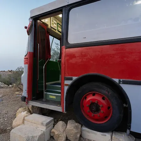 Kemping Unique Bus With Stunning Views In Ramla Bay By 360 Estates