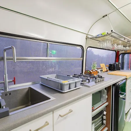 Kemping Unique Bus With Stunning Views In Ramla Bay By 360 Estates